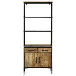 Armoire haute vidaXL 70x35x180 cm en Bois Massif de Manguier