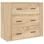 vidaXL Buffet haut Chêne sonoma Bois d'ingénierie