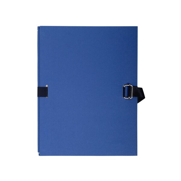 Chemise Dos Extensible Papier - 24x32cm - Bleu Foncé - X 10 - Exacompta