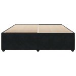vidaXL Cadre de lit sans matelas noir 180x200 cm velours