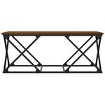 vidaXL Table basse chêne marron 100x49x40 cm bois d'ingénierie