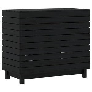 vidaXL Panier à linge 88 5x44x76 cm bois massif de pin