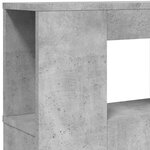 vidaXL Tête de lit à LED gris béton 160x18 5x103 5cm bois d'ingénierie