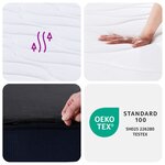 vidaXL Matelas à ressorts ensachés dureté moyenne 80x200 cm