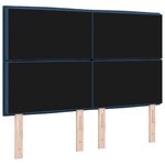 vidaXL Tête de lit LED Design Lignes Bleues 80 cm Tissu