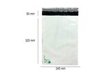 50 Enveloppes plastique opaques 80 microns N°2 - 245x325mm