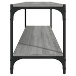 vidaXL Meuble TV Sonoma gris 100x33x41 cm Bois d'ingénierie et acier