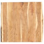 vidaXL Dessus de table Bois d'acacia massif 58x(50-60)x3 8 cm