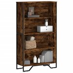 vidaXL Bibliothèque chêne fumé 80x31x137 5 cm bois d'ingénierie