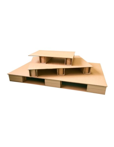 (lot de 5 palettes (info)) palette carton 800 x 1200 x 100mm