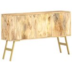 vidaXL Buffet 118x30x75 cm Bois de manguier massif