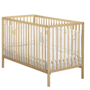 Lit bébé - 120 x 60 cm - Babyprice First - Tout barreaux