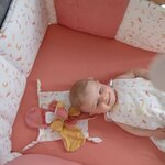 Tour de lit adaptable - 30 x 180 cm - Rouge