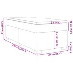 vidaXL Sommier à lattes de lit avec matelas Gris foncé 100x200 cm