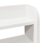 vidaXL Tête de lit avec étagères blanc 150 cm bois massif de pin