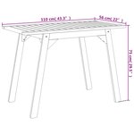 vidaXL Ensemble à manger de jardin 3 Pièces Bois d'acacia solide