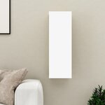 vidaXL Meuble TV Blanc et chêne sonoma 30 5x30x90 cm Bois d’ingénierie