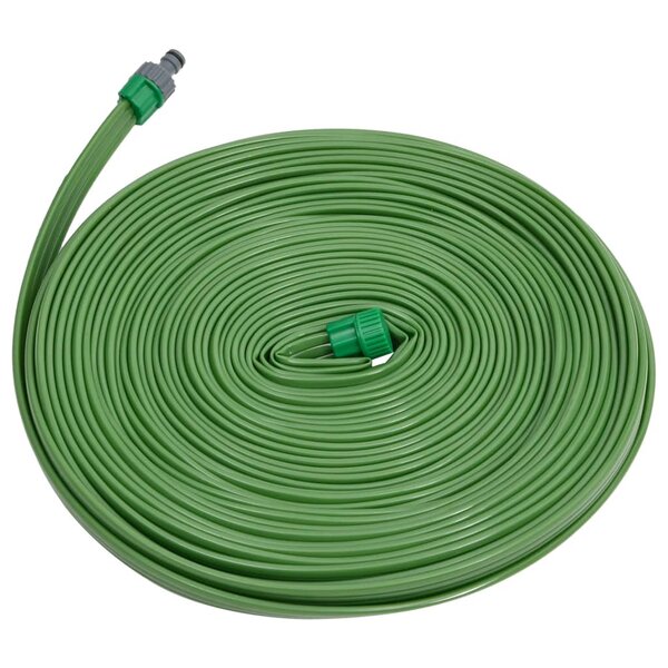 vidaXL Tuyau d'arrosage à 3 tubes vert 7 5 m PVC