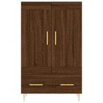vidaXL Buffet haut chêne marron 69 5x31x115 cm bois d'ingénierie