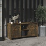 vidaXL Meuble TV Chêne fumé 102x37 5x52 5 cm Bois d'ingénierie
