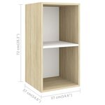 vidaXL Ensemble de meubles TV 5Pièces Blanc chêne sonoma Bois ingénierie