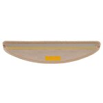 vidaXL Tapis d'escalier autocollants 15 Pièces 56x17x3 cm Beige clair