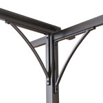 Pergola rétractable 3 5L x 3 5l x 2 30H m structure métal époxy anticorrosion noire + toile polyester haute densité 180 g/m² incluse beige