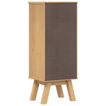 armoire de rangement de salle de bain vidaXL 35x30x90 cm en bois de pin massif