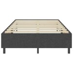 vidaXL Sommier à lattes de lit Gris foncé Tissu 120x200 cm