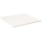 vidaXL Dessus de table blanc 80x80x2 5 cm bois de pin massif