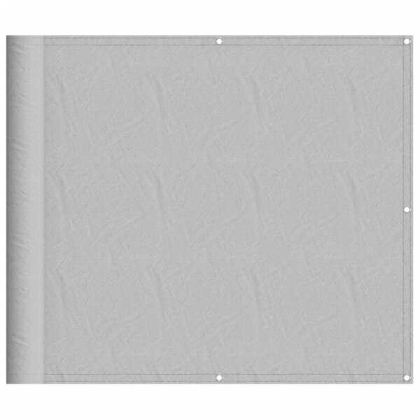 vidaXL Écran de balcon gris clair 90x500 cm 100  polyester oxford
