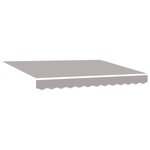 Auvent rétractable automatique vidaXL Gris Clair 350x250 cm