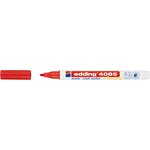 Marqueur Craie Liquide 4085 Rouge Pointe Ronde 1-2 mm x 10 EDDING
