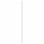 vidaXL Tête de lit métal blanc 200 cm