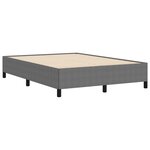 vidaXL Cadre de lit Gris clair 140x190 cm en Tissu Velours Côtelé
