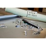 Marqueur Permanent 2200C Corps Alu Noir Pointe Biseau 1-5 mm x 5 EDDING
