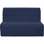 Banquette BZ 140 x 190 - Tissu bleu marine - MELISSA