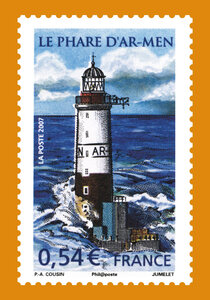 Carte postale prétimbrée - Le phare d'Ar-men - International