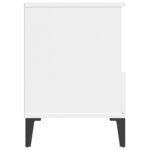 vidaXL Tables de chevet 2 Pièces Blanc 40x35x50 cm