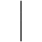 vidaXL Tête de lit métal noir 107 cm