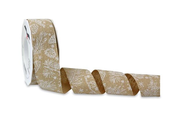 Ruban de linen mittenwald 15-m-rouleau 40 mm kraft