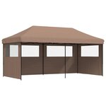 vidaXL Tente de réception pliable escamotable avec 3 parois latérales