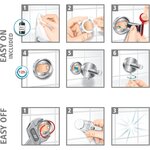 Stockeur ® Moon pour Papier Toilette Mat Arrondi Sans Perçage x 3 TESA
