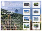 Collector 8 timbres - Collection "Regards croisés de postiers" - Martinique côté littoral - Lettre Verte