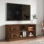 vidaXL Meuble TV chêne marron 102x35 5x47 5 cm bois d'ingénierie