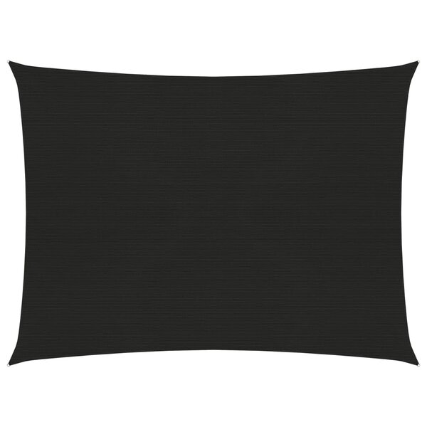 vidaXL Voile d'ombrage 160 g/m² Noir 2x2 5 m PEHD