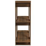 vidaXL Bibliothèque/Séparateur de pièce Chêne Marron 80x30x87 cm