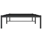 vidaXL Cadre de lit métal noir 90x200 cm