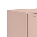 vidaXL Meuble TV rose 68 5x39x60 5 cm acier