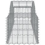 vidaXL Paniers à gabions arqués 10 Pièces 200x50x40/60 cm fer galvanisé